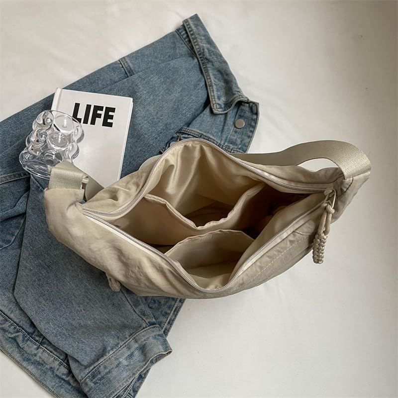 BowLift | EVERCARRY – Nylon Shoulder Bag with Smart Compartments for Everyday Use