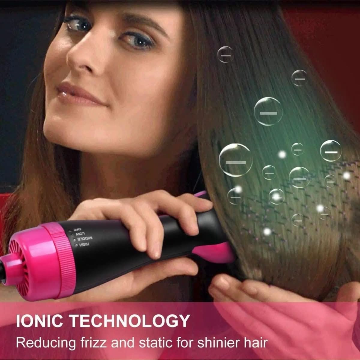 BowLift | 4-in-1 hairdryer & straightener for volume, shine & styling versatility