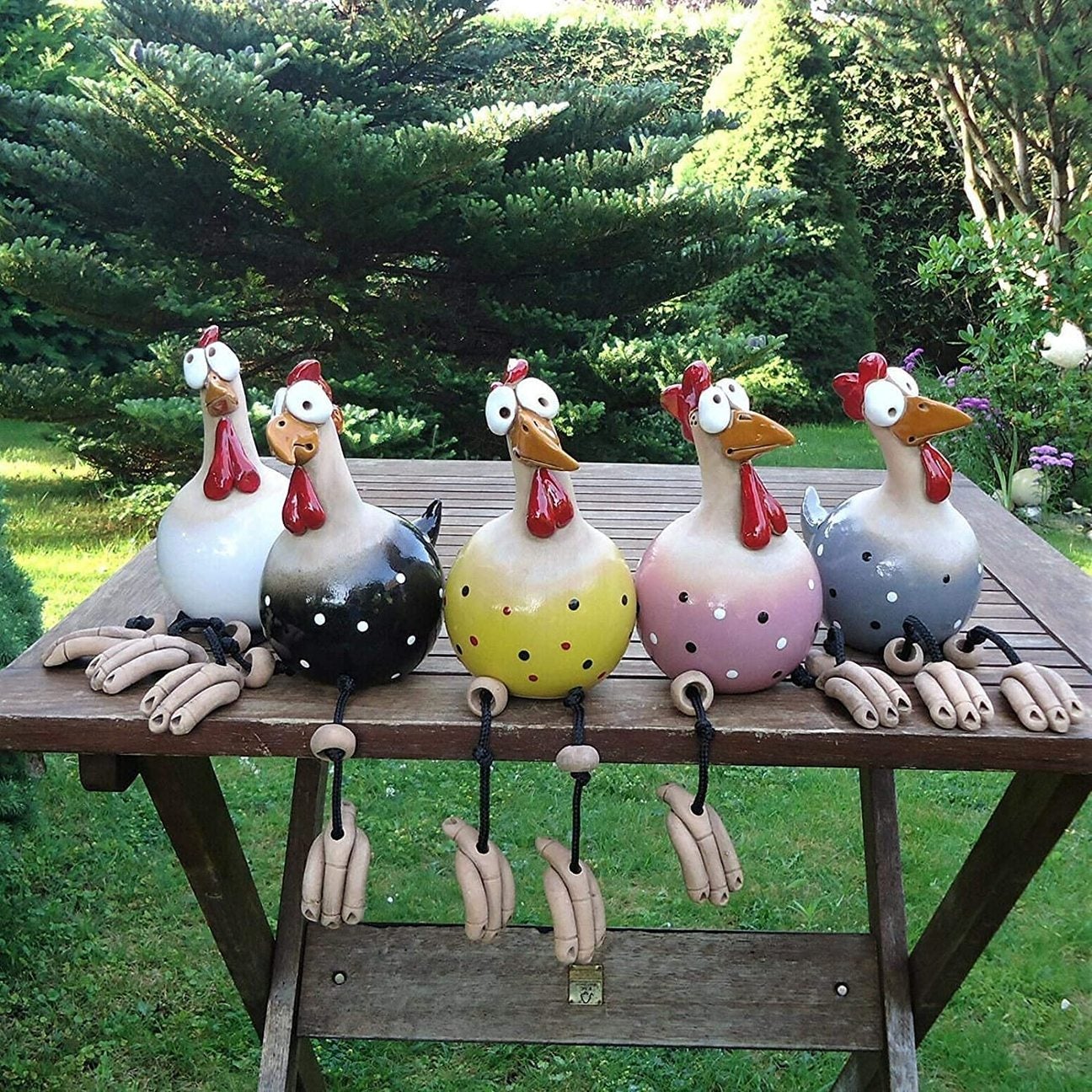 BowLift | Funny Chickens Garden Decoration