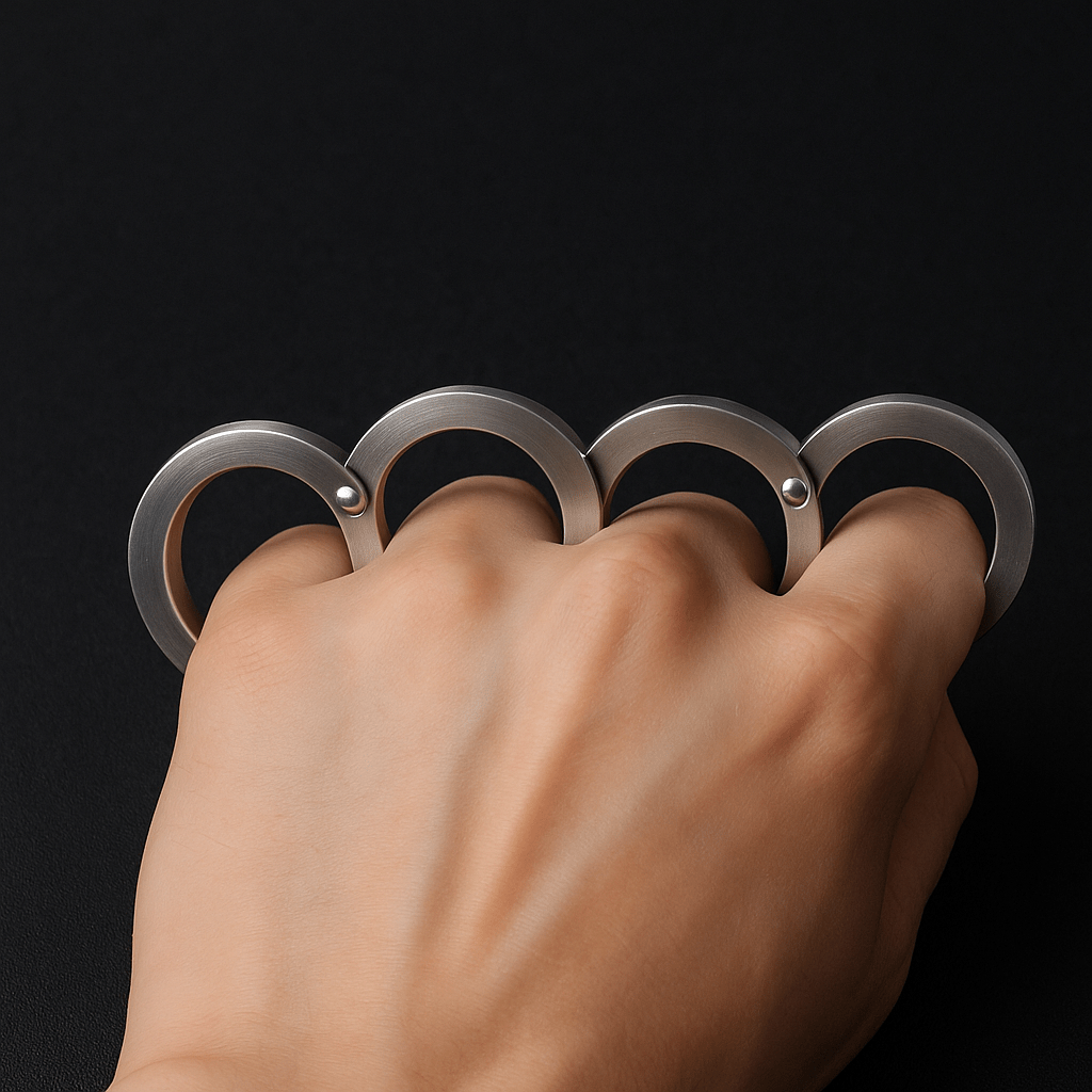 BowLift | DEFENDRING – Tactical Foldable Self-Defense Ring with Rotatable Stainless Steel Design