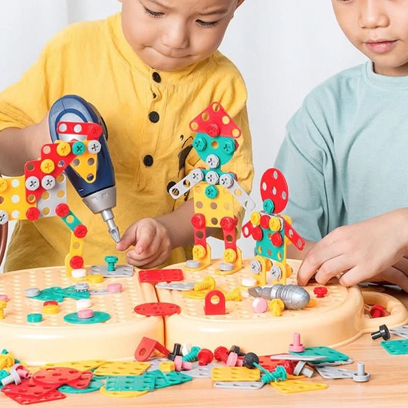 BowLift | Creative construction toy with mini drill for children aged 6 and over