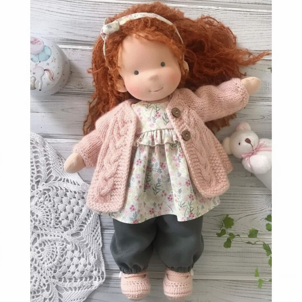 BowLift | Handcrafted Cotton Waldorf Doll for Creative Play