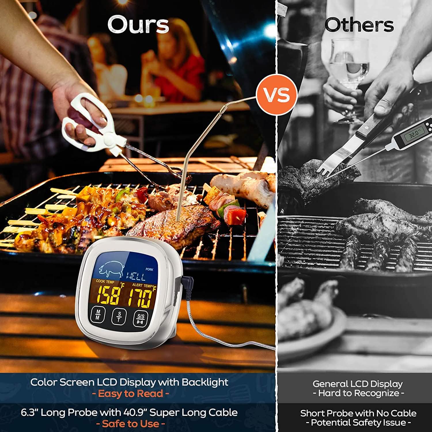 BowLift | Digital Meat Thermometer for Cooking