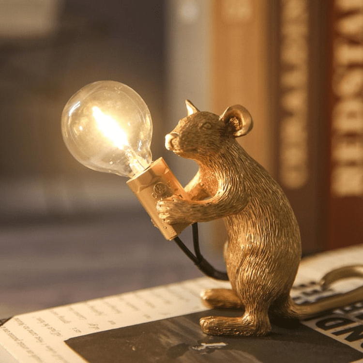 BowLift | Doctor Mousey – Original Designer Mouse Lamp for Tabletop or Shelf