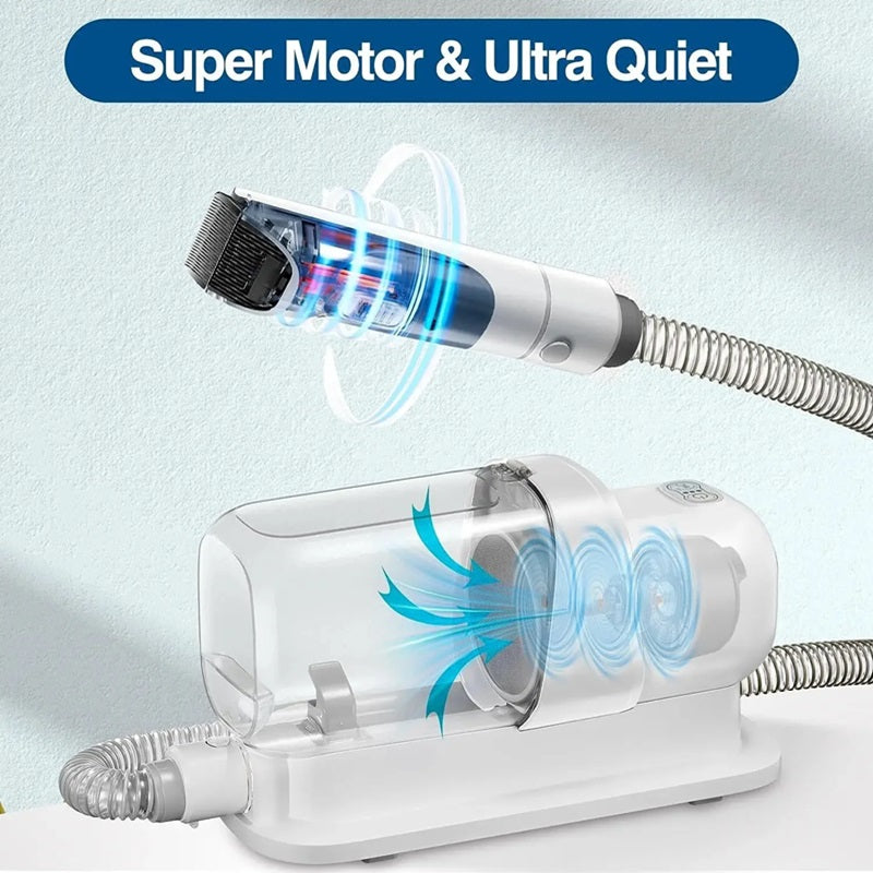 BowLift | 5-in-1 Dog Grooming Kit with with Pet Hair Vacuum & Clipping Tools