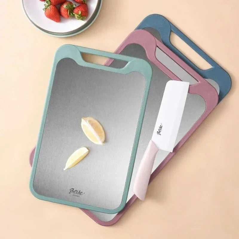 BowLift | Double-Sided Stainless Steel Kitchen Cutting Board
