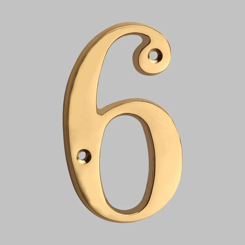 BowLift | Traditional house numbers made of solid brass