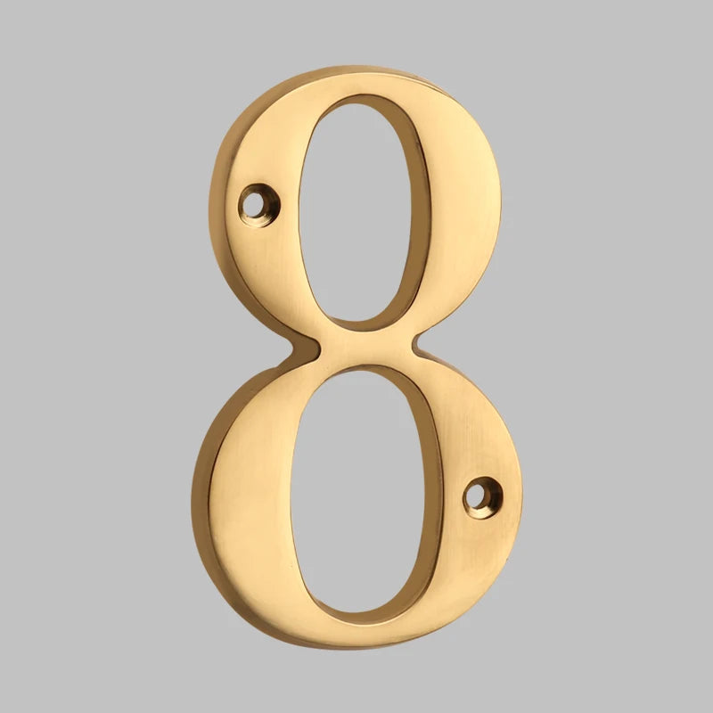 BowLift | Traditional house numbers made of solid brass