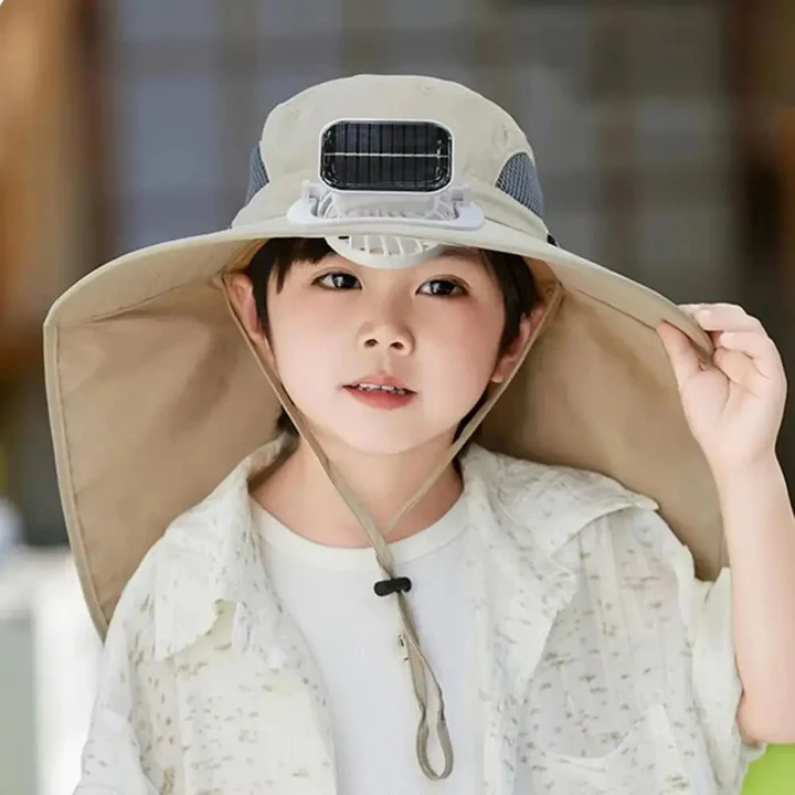 BowLift | Adjustable Kids Solar Fan Hat