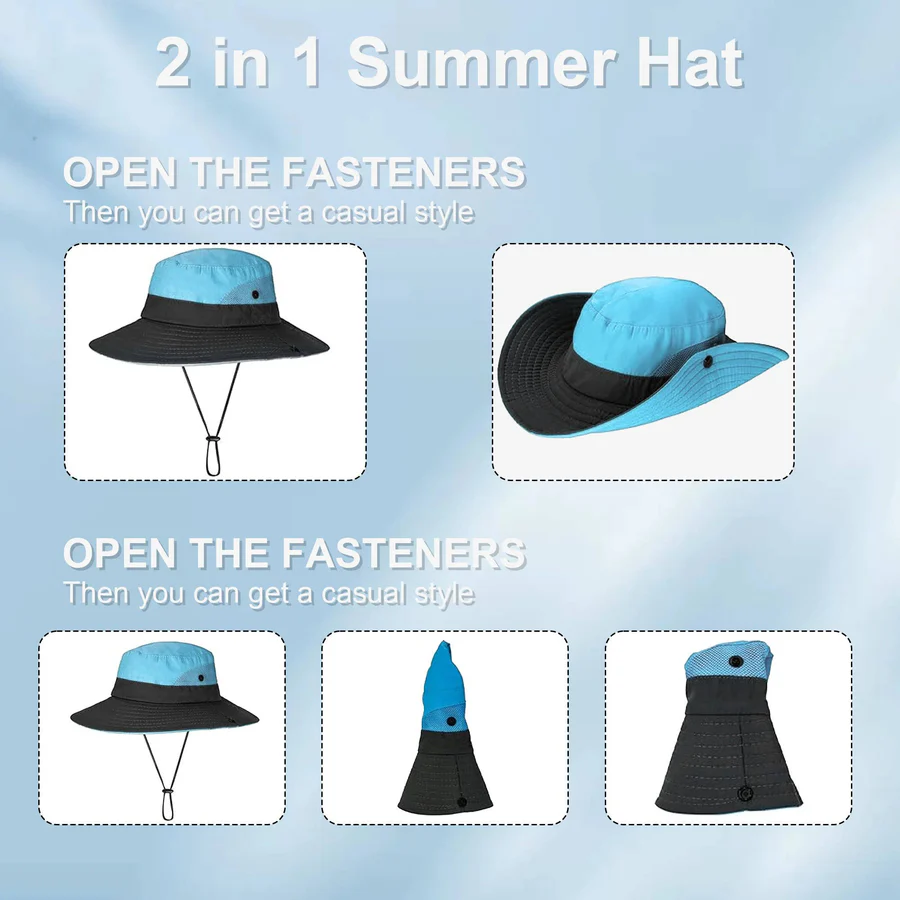 BowLift | Foldable Sun Hat, UV Protection Fisherman Style with Adjustable Strap