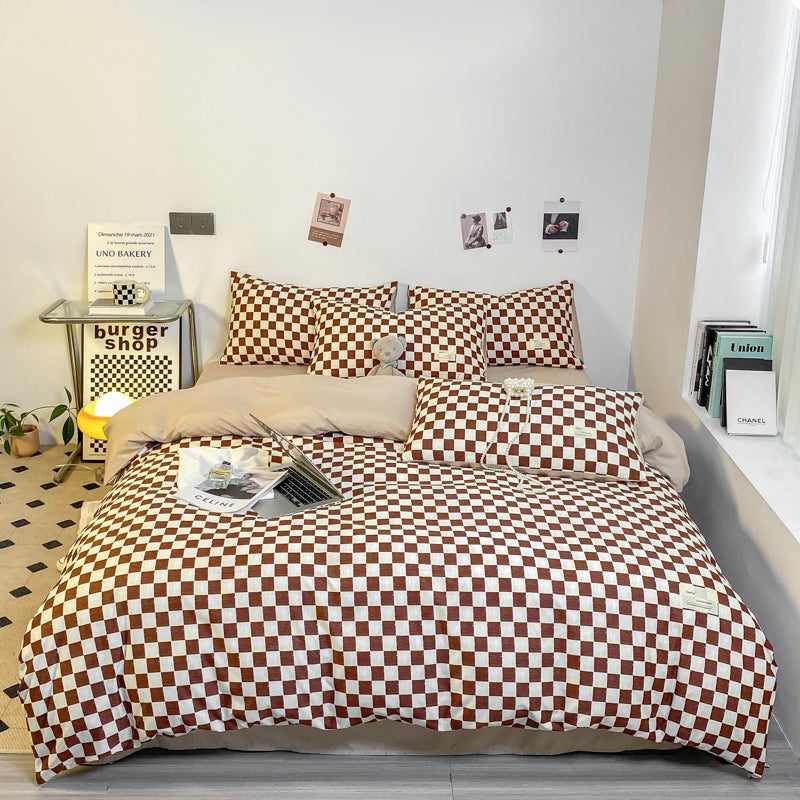 BowLift | PatternNest | Grid Bedding Set