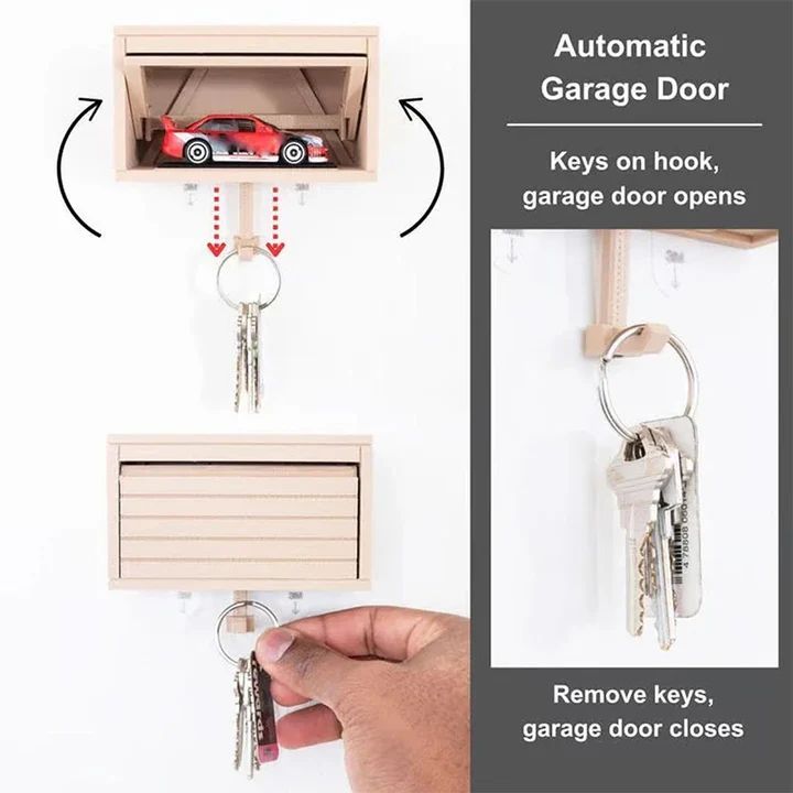 BowLift | Fun Wall Car Garage Key Holder