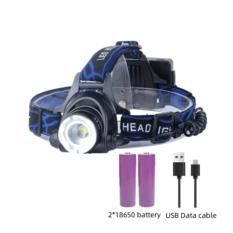 BowLift | Powerful Waterproof LED Headlamp with Zoom & Rechargeable Battery – Outdoor Adventure Light