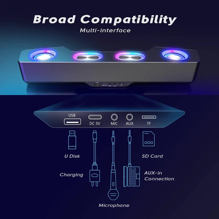 BowLift | Bluetooth Desktop Speaker with RGB Effects