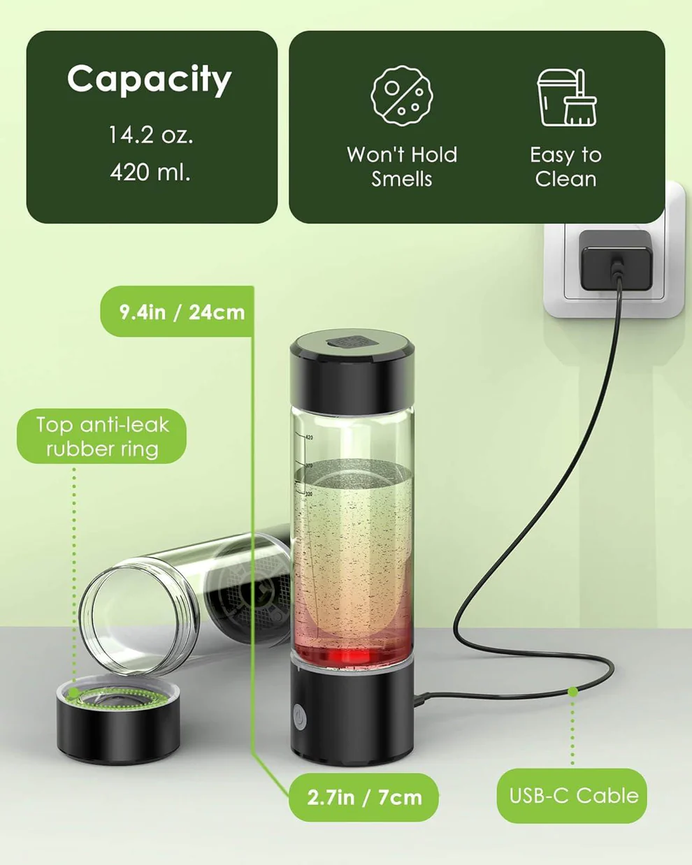 BowLift | Hydrogen Water Bottle Generator