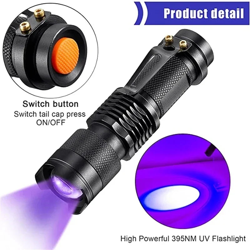 BowLift | LED UV Flashlight - Ultraviolet Inspection Lamp for Pet Urine and Stain Detection