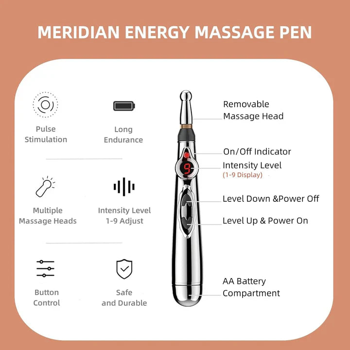 BowLift | Electronic Acupuncture Pen | Meridian Massage Device for Pain Relief