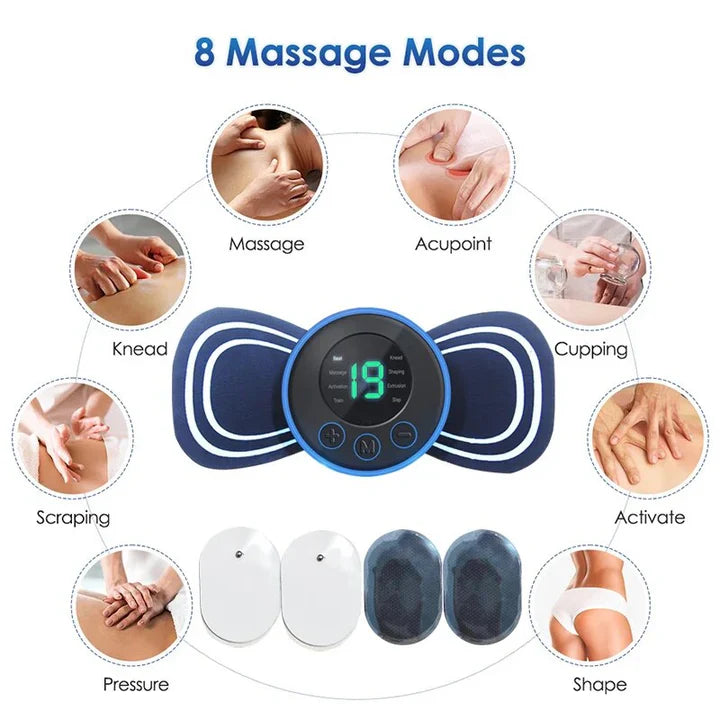 BowLift | Portable Electric Neck Massager | With Pad & Remote Control for Targeted Relaxation