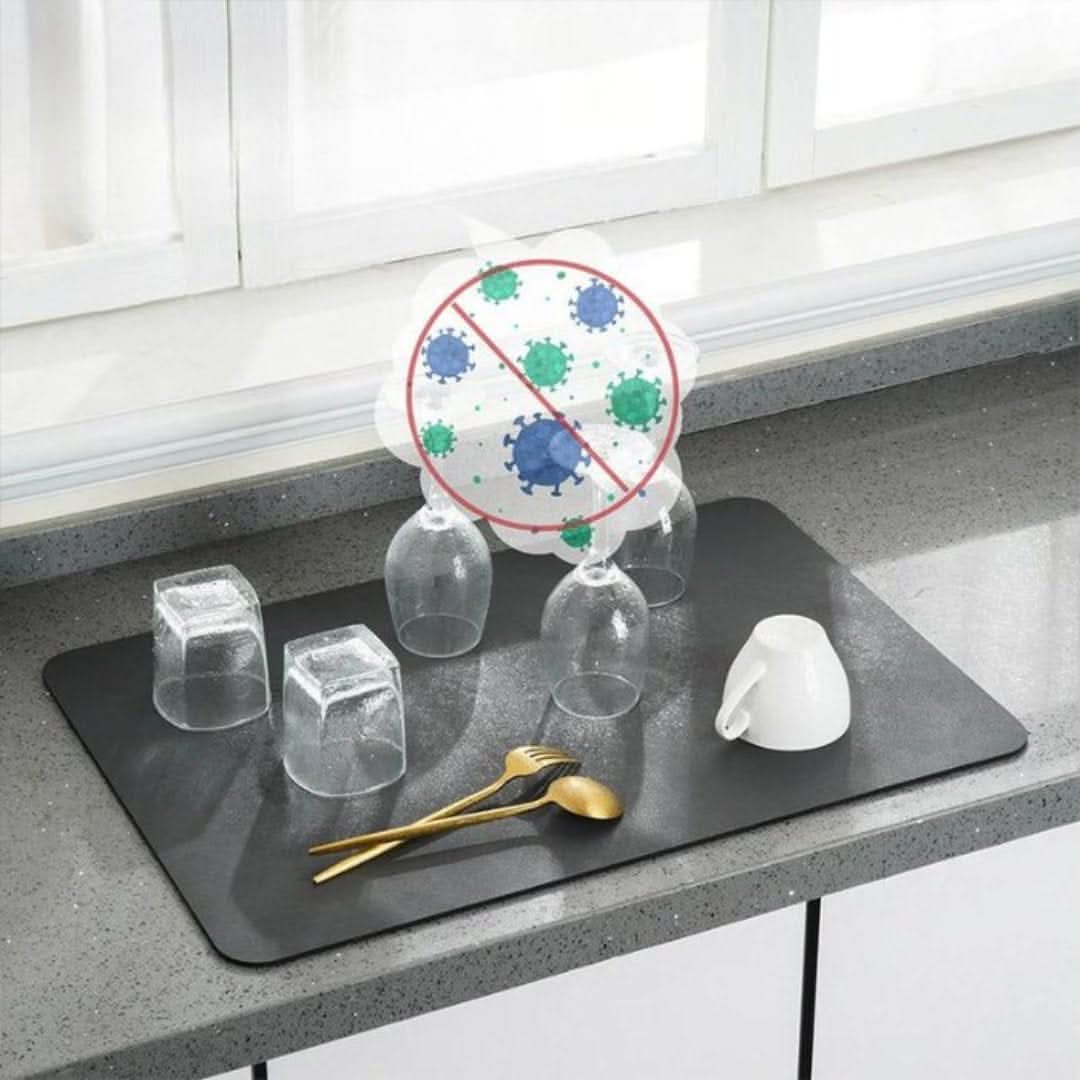 BowLift | Absorbent Dish Drying Mat Non-Slip Kitchen