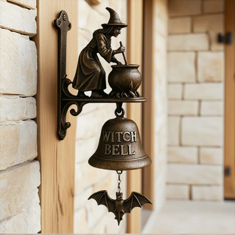 BowLift | Antique Witch Doorbell Luna – Weatherproof Decorative Doorbell for Indoor and Outdoor