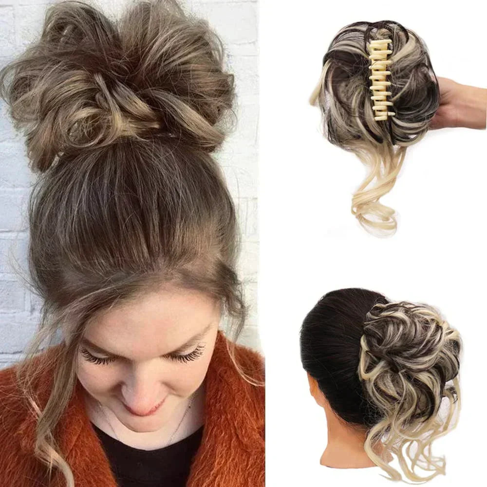 BowLift | Curly Hair Bun – Clip-in Hair Piece with Volume and Natural Look