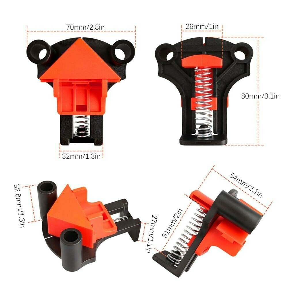 BowLift | Clamp set (4pcs) + FREE 60°, 90° & 120° heads