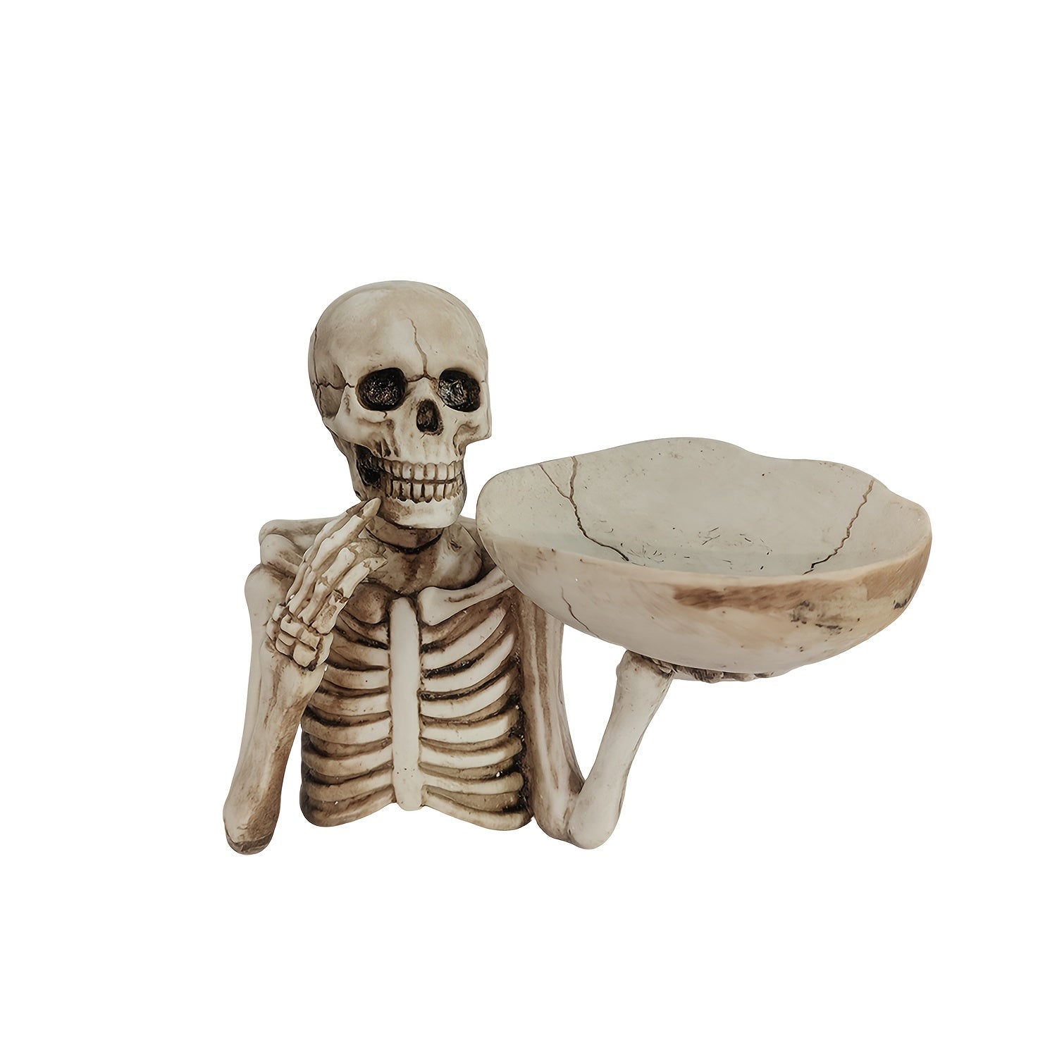 BowLift | GhoulBowl Skull Bowl – Resin Halloween Candy Bowl and Gothic Decoration