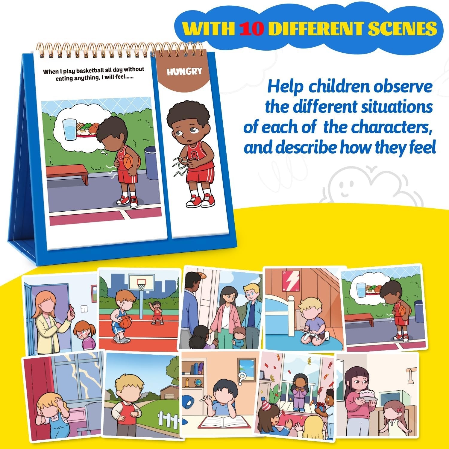 BowLift | Children's Feelings and Emotions Book – A Fun Flipbook for Emotional Awareness!