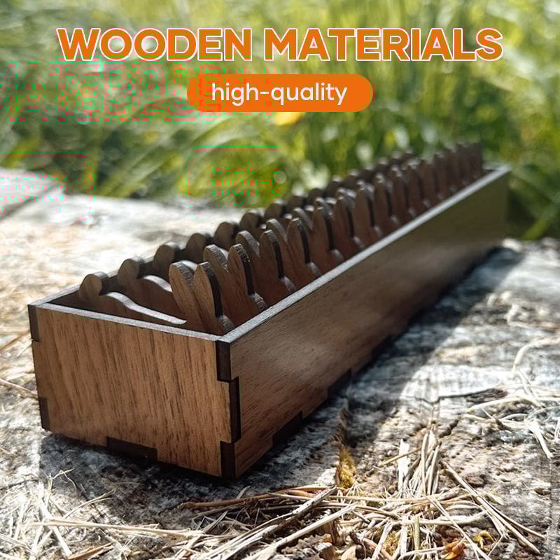 BowLift | Embroidery Thread Organizer | Wooden Bunny Bobbin Set | 16-Piece | Storage Corral Included