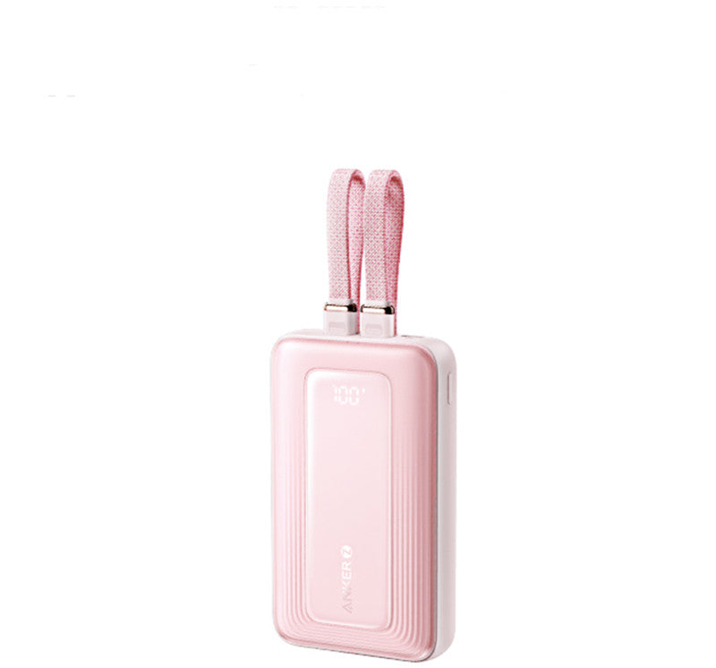 BowLift | 2024 New Fast-Charging Power Bank, 20,000mAh High Capacity with Built-In Cable