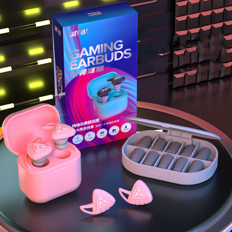 BowLift | Double-Tier Silicone Earplugs with 5 Pairs Foam Earplugs, for Noise, Sleeping & More