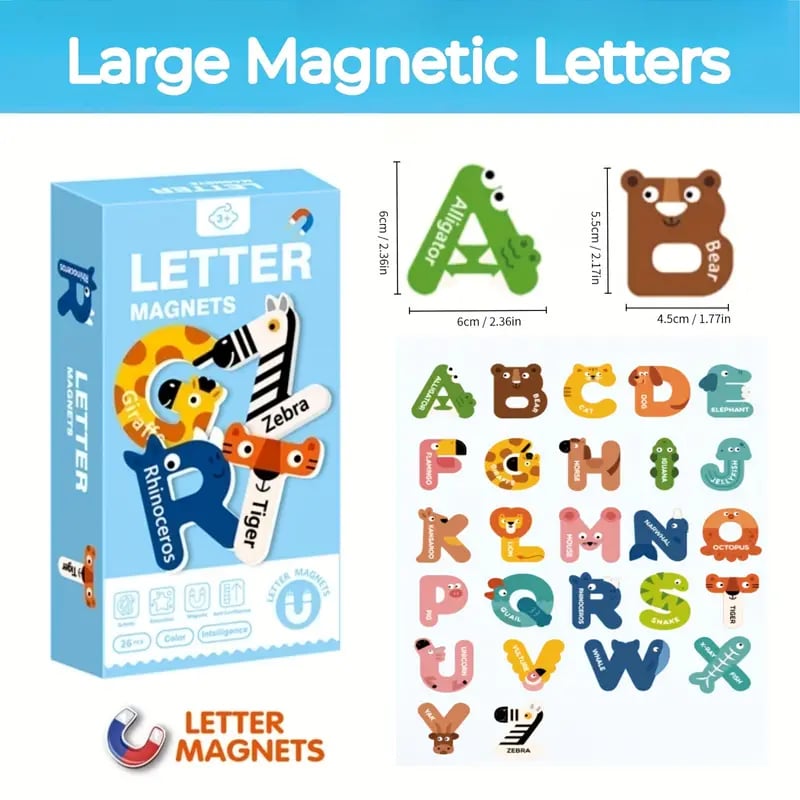 BowLift | Animal-shaped Magnetic Alphabet