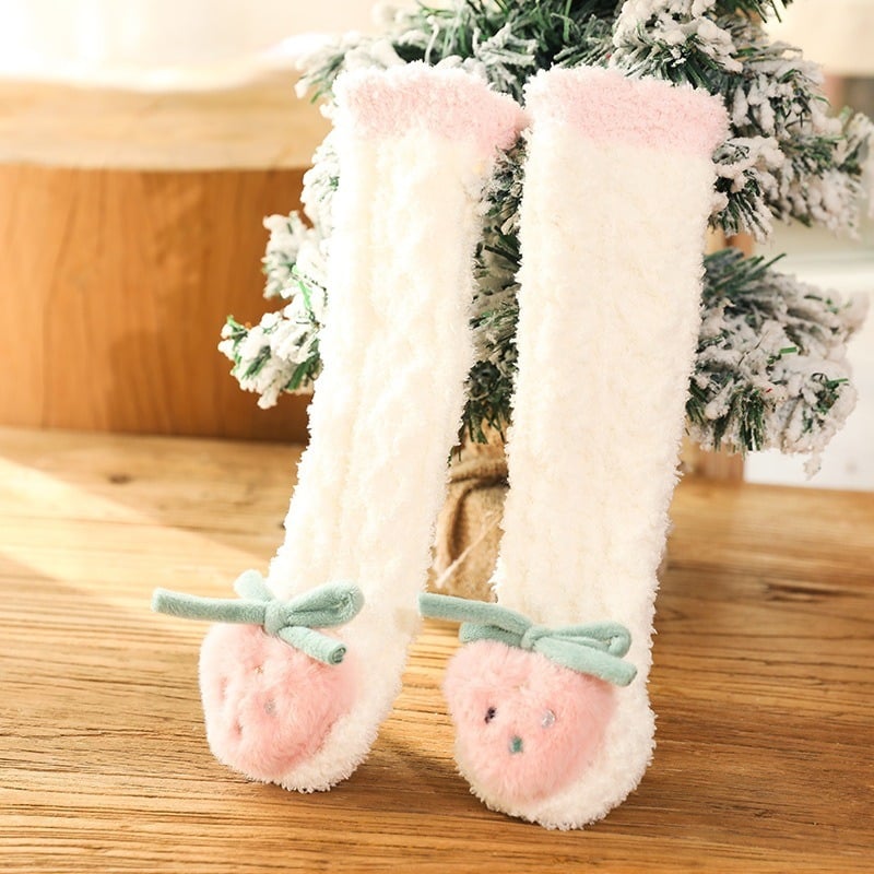 BowLift | A Pair of Baby Cute Coral Fleece Socks