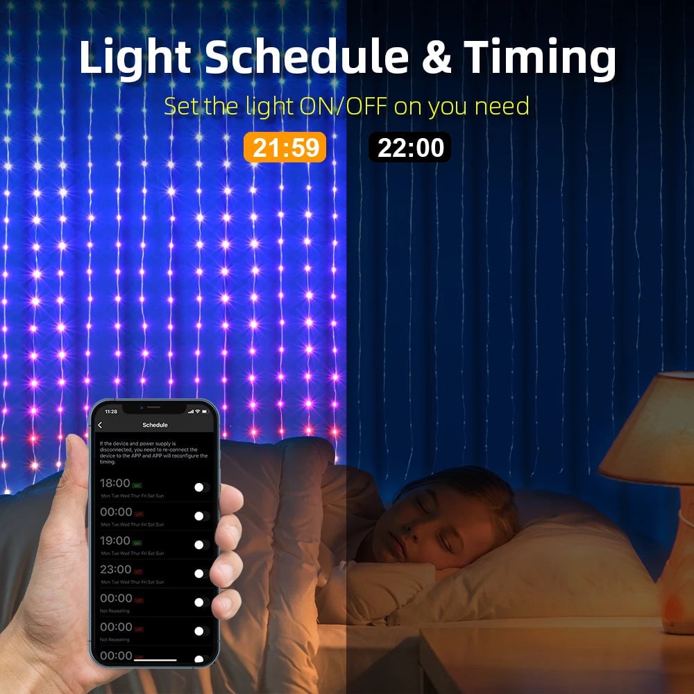 BowLift | Color Waves LED Curtain Sync Lights