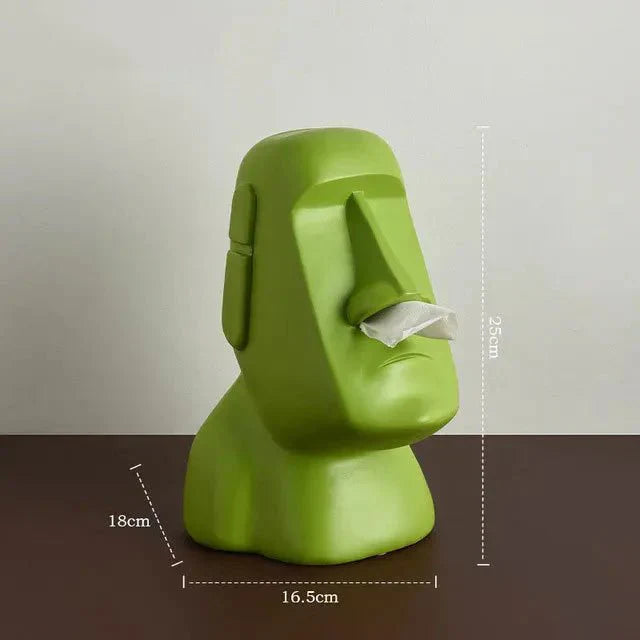 BowLift | Tissue box in Easter Island statues design