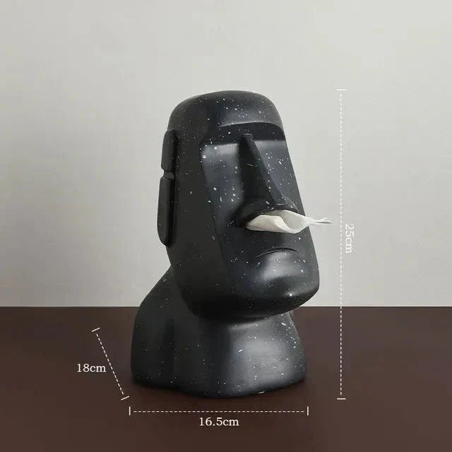 BowLift | Tissue box in Easter Island statues design