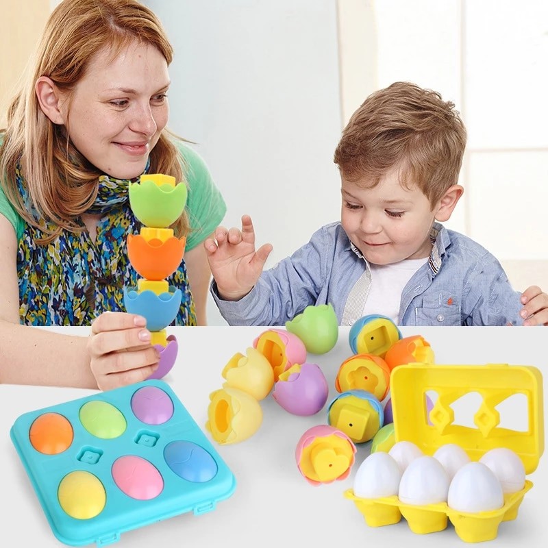 BowLift | Educational Toys Shape Colour Matching Eggs