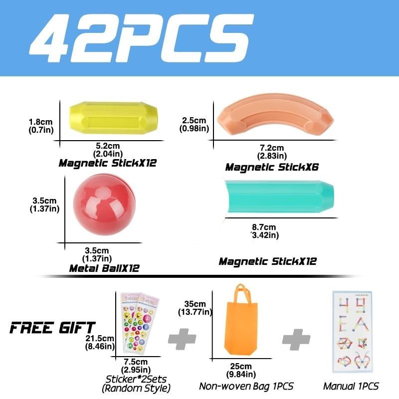 BowLift | Educational Magnet Building Blocks Toy Set