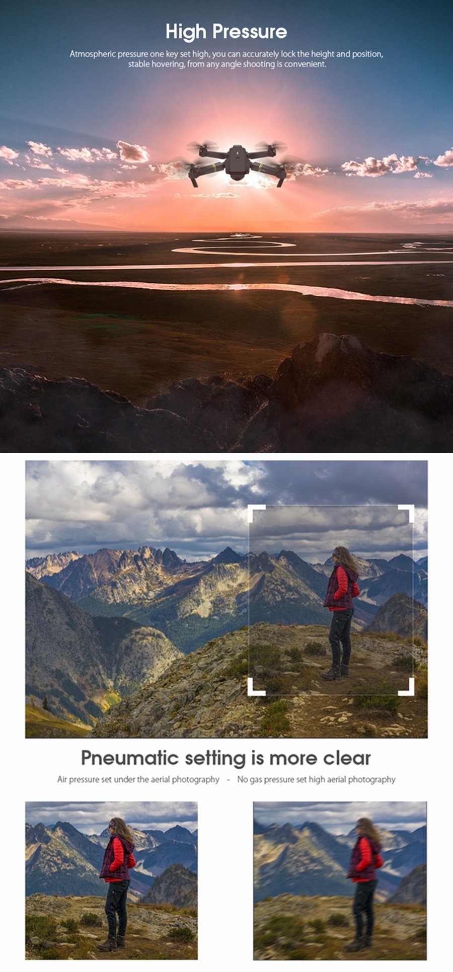 BowLift | Skyhawk HD Foldable Air Selfie Drone With Camera 2MP