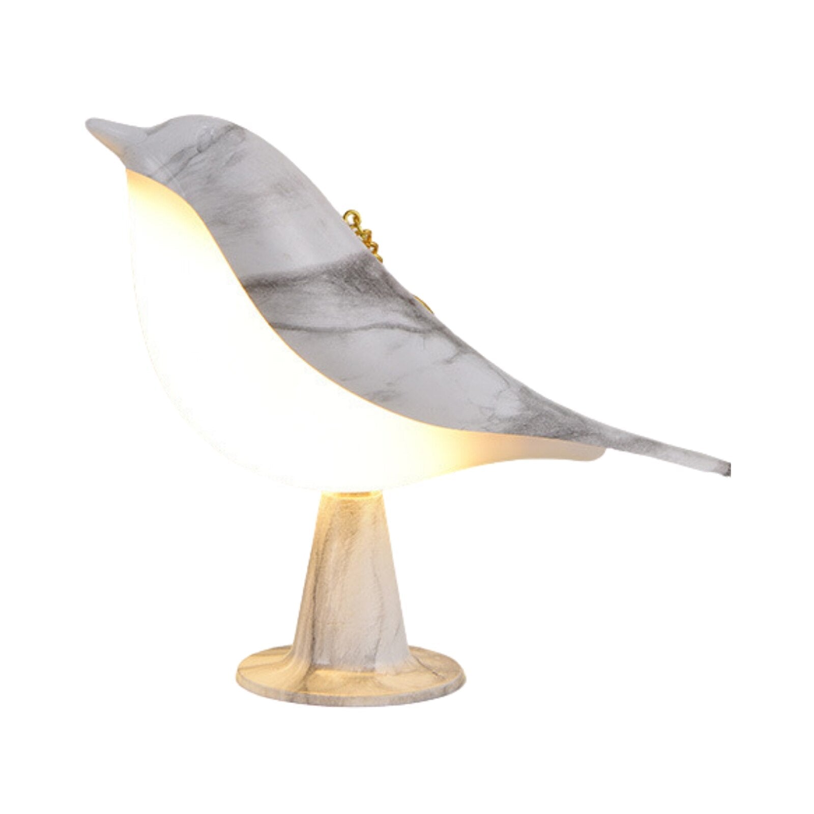 BowLift | Table Lamp with Bird Design in Wood Finish