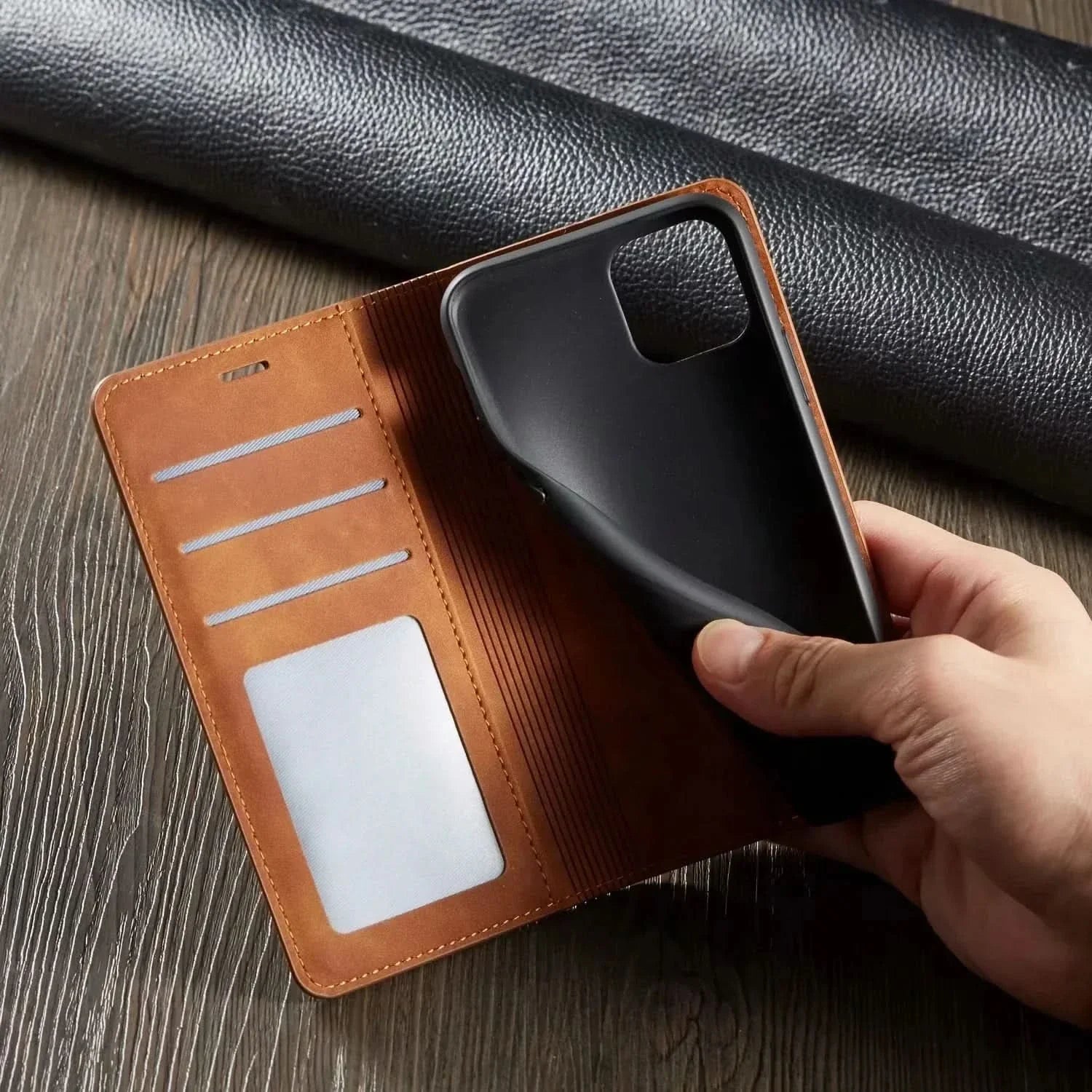 BowLift | iPhone Leather Case with Magnetic Closure and Protection