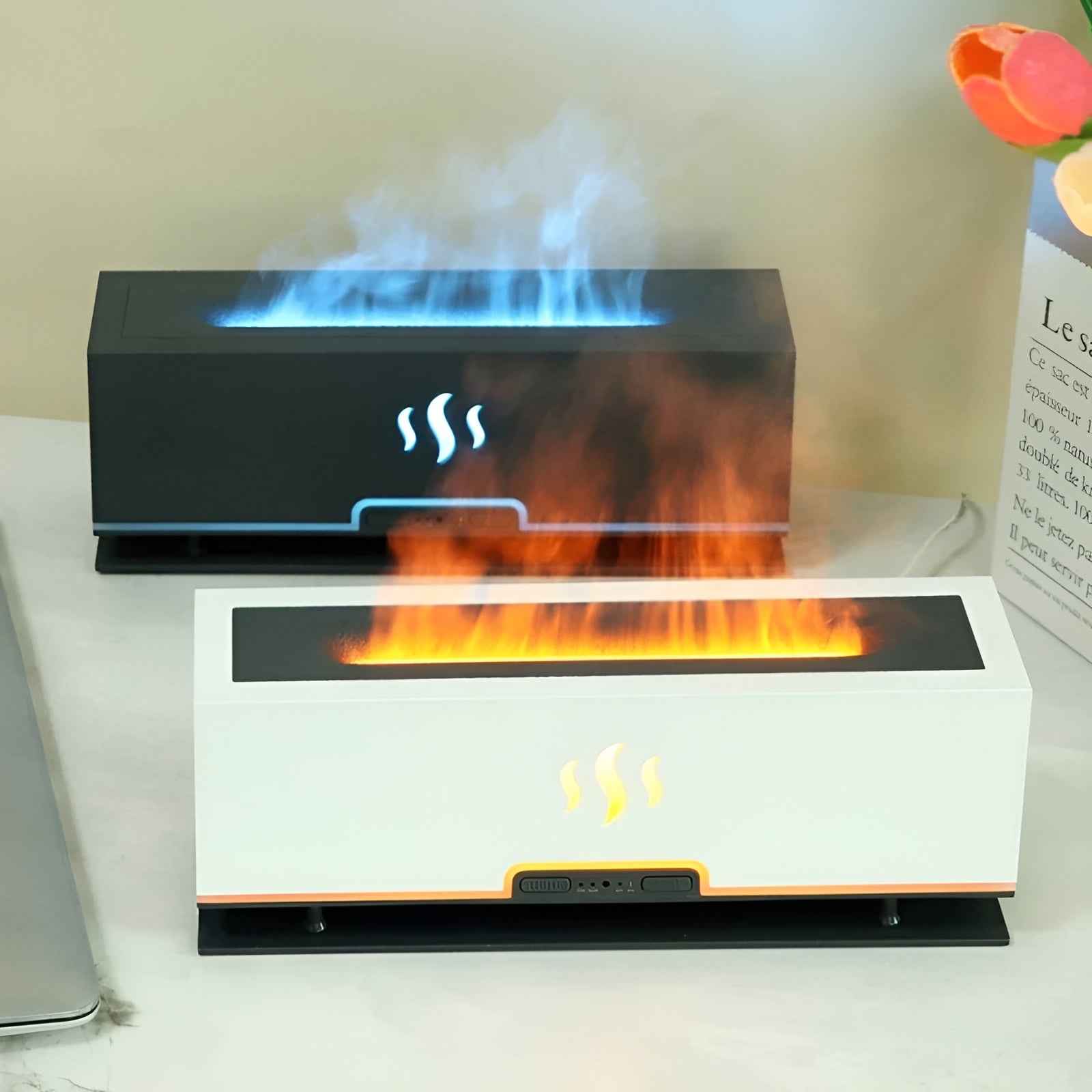 BowLift | AtmosphereMist 3-in-1 Humidifier with Flame Light and Aroma