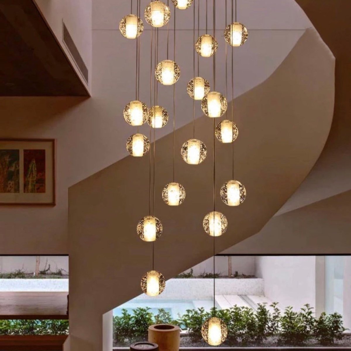 BowLift | GlowCrystal - Pendant Lighting