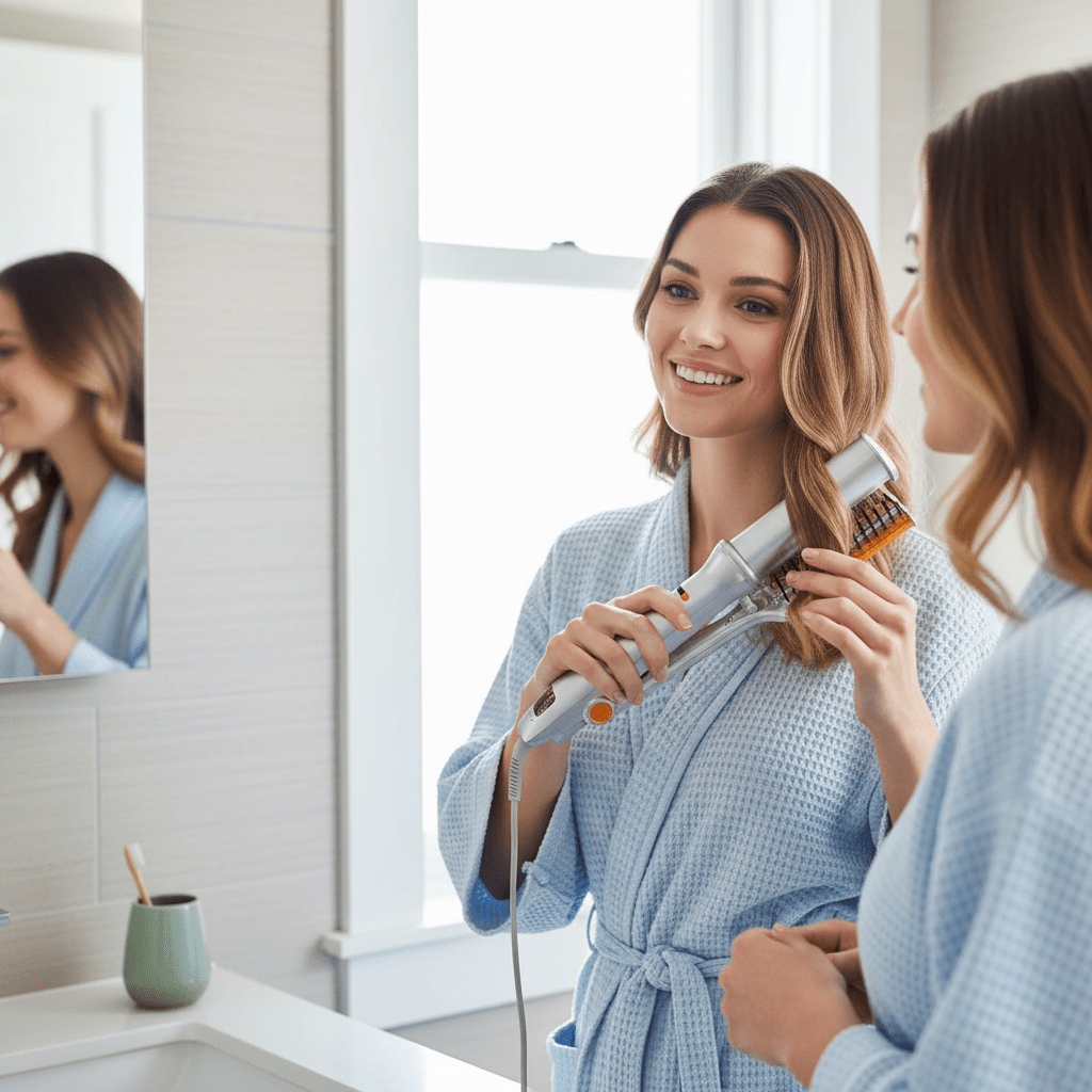 BowLift | 2-in-1 Rotating Hair Brush for Effortless Styling