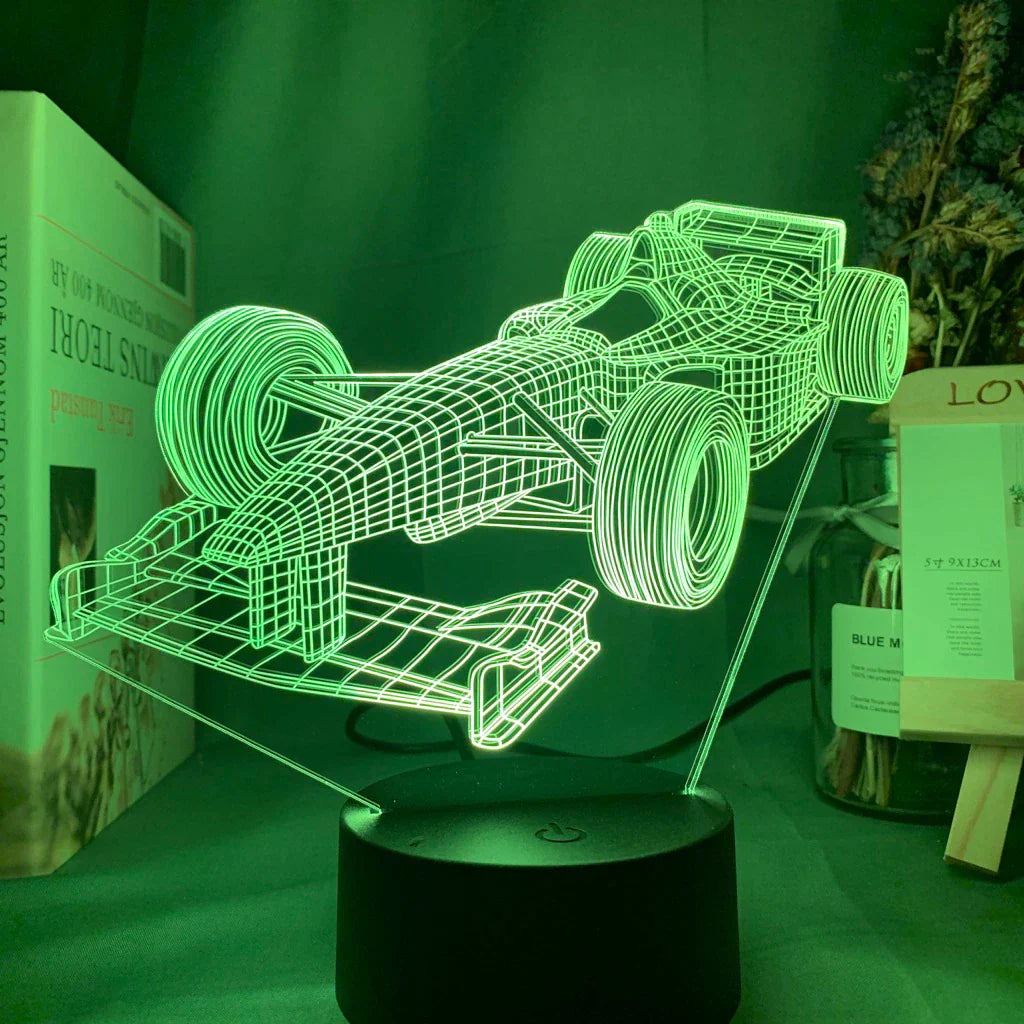 BowLift | Formula-1-3D-Illusion lamp with color mode