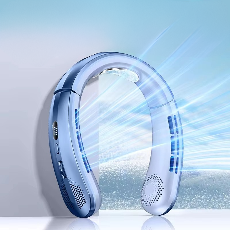 BowLift | Portable Neck Air Conditioner Cooling Fan Rechargeable Leafless Personal Wearable