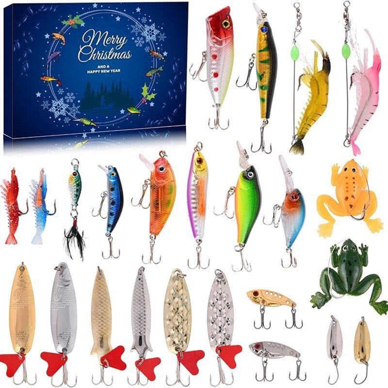 BowLift | 24 Days Christmas Countdown Fish Tackle Set