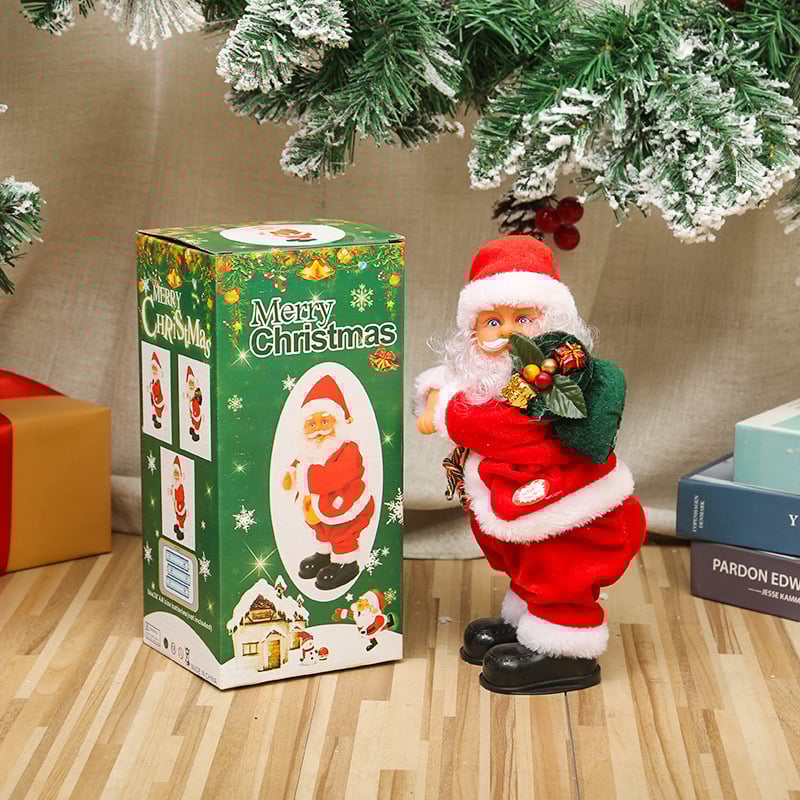 BowLift | Dancing Singing Santa Decoration | Animated Christmas Figure | Plays Festive Songs | Fun Holiday Gift Idea