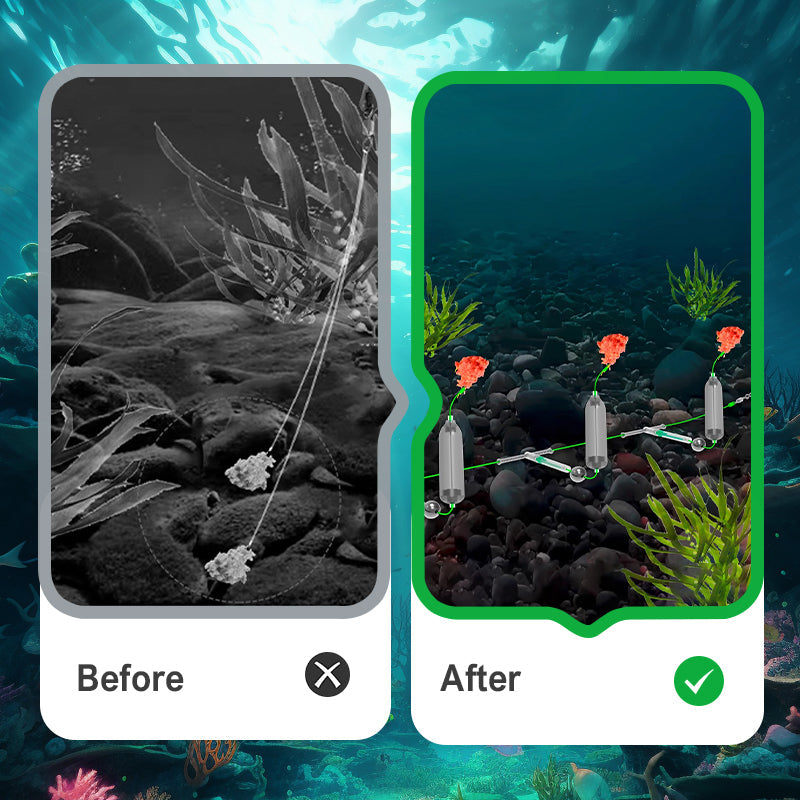 BowLift | 3 hooks Anti-drift bottom fishing rig