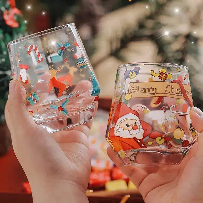 BowLift | 2025 Christmas Gift High Beauty Creative Cup Christmas Snowman Glass Cup High Temperature Resistant
